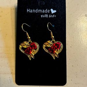 Handmade with love earrings